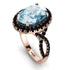 Glamorous Oval Aquamarine Ring - Jordyn No. 408