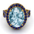 Glamorous Oval Aquamarine Ring - Jordyn No. 413 image 3