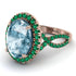 Glamorous Oval Aquamarine Ring - Jordyn No. 405 image 1
