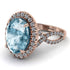 Glamorous Oval Aquamarine Ring - Jordyn No. 402 image 1