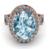 Glamorous Oval Aquamarine Ring - Jordyn No. 402 image 3
