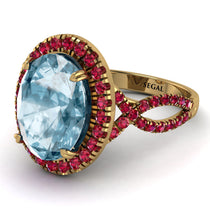 Glamorous Oval Aquamarine Ring - Jordyn No. 410 image 1