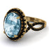 Glamorous Oval Aquamarine Ring - Jordyn No. 407