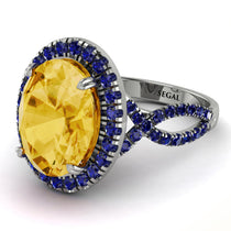 Glamorous Oval Citrine Ring - Jordyn No. 715 image 1