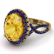 Glamorous Oval Citrine Ring - Jordyn No. 713 image 1