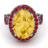 Glamorous Oval Citrine Ring - Jordyn No. 712