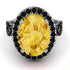 Glamorous Oval Citrine Ring - Jordyn No. 709 image 3