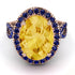 Glamorous Oval Citrine Ring - Jordyn No. 714 image 3
