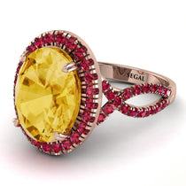 Glamorous Oval Citrine Ring - Jordyn No. 711 image 1