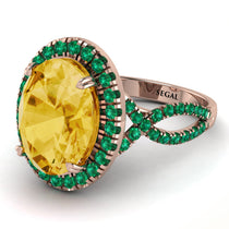 Glamorous Oval Citrine Ring - Jordyn No. 705 image 1