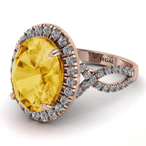 Glamorous Oval Citrine Ring - Jordyn No. 602 image 1