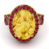 Glamorous Oval Citrine Ring - Jordyn No. 710