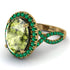 Glamorous Oval Peridot Ring - Jordyn No. 804 image 1