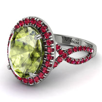 Glamorous Oval Peridot Ring - Jordyn No. 812 image 1