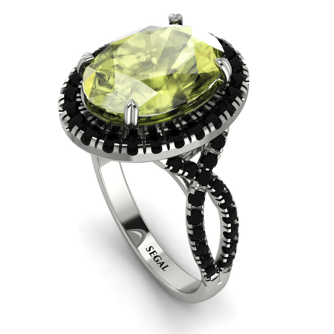Glamorous Oval Peridot Ring - Jordyn No. 809
