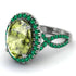 Glamorous Oval Peridot Ring - Jordyn No. 806