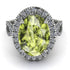 Glamorous Oval Peridot Ring - Jordyn No. 803 image 3