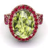 Glamorous Oval Peridot Ring - Jordyn No. 811