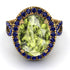 Glamorous Oval Peridot Ring - Jordyn No. 813