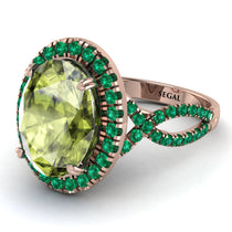 Glamorous Oval Peridot Ring - Jordyn No. 805 image 1