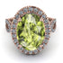 Glamorous Oval Peridot Ring - Jordyn No. 802