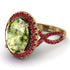 Glamorous Oval Peridot Ring - Jordyn No. 810 image 1
