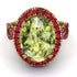 Glamorous Oval Peridot Ring - Jordyn No. 810