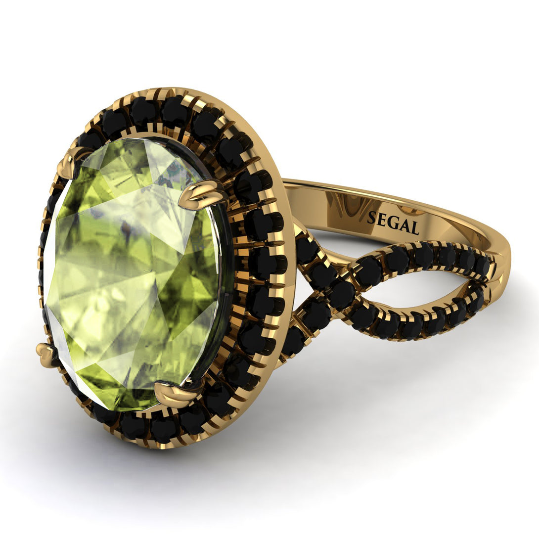 Glamorous Oval Peridot Ring - Jordyn No. 807