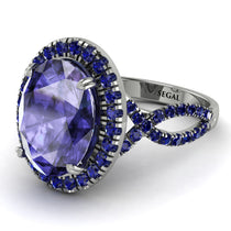 Glamorous Oval Tanzanite Ring - Jordyn No. 215 image 1
