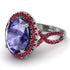 Glamorous Oval Tanzanite Ring - Jordyn No. 212