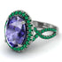Glamorous Oval Tanzanite Ring - Jordyn No. 206