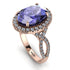 Glamorous Oval Tanzanite Ring - Jordyn No. 202