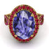 Glamorous Oval Tanzanite Ring - Jordyn No. 210