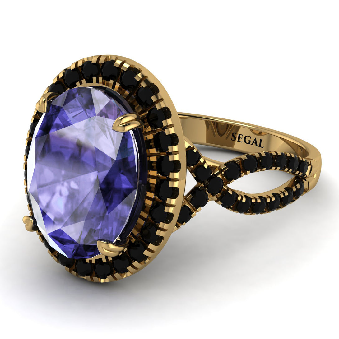 Glamorous Oval Tanzanite Ring - Jordyn No. 207