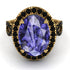 Glamorous Oval Tanzanite Ring - Jordyn No. 207