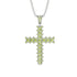 Glamorous Peridot Cross Pendant - Raymond No. 703 image 1