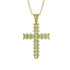 Glamorous Peridot Cross Pendant - Raymond No. 701