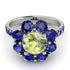 Glamorous Peridot Halo Engagement Ring - Amaya No. 715 image 2