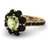 Glamorous Peridot Halo Engagement Ring - Amaya No. 707 image 1