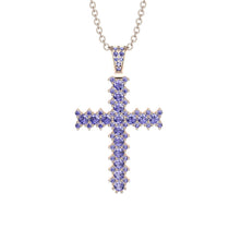 Glamorous Tanzanite Cross Pendant - Raymond No. 202 image 1