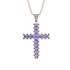 Glamorous Tanzanite Cross Pendant - Raymond No. 202