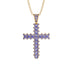 Glamorous Tanzanite Cross Pendant - Raymond No. 201 image 1