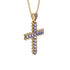 Glamorous Tanzanite Cross Pendant - Raymond No. 201 image 2