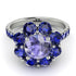 Glamorous Tanzanite Halo Engagement Ring - Amaya No. 215 image 2