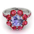 Glamorous Tanzanite Halo Engagement Ring - Amaya No. 212
