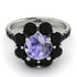 Glamorous Tanzanite Halo Engagement Ring - Amaya No. 209 image 2