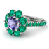 Glamorous Tanzanite Halo Engagement Ring - Amaya No. 206 image 1