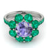 Glamorous Tanzanite Halo Engagement Ring - Amaya No. 206 image 2