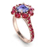 Glamorous Tanzanite Halo Engagement Ring - Amaya No. 211 image 3