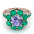 Glamorous Tanzanite Halo Engagement Ring - Amaya No. 205 image 2